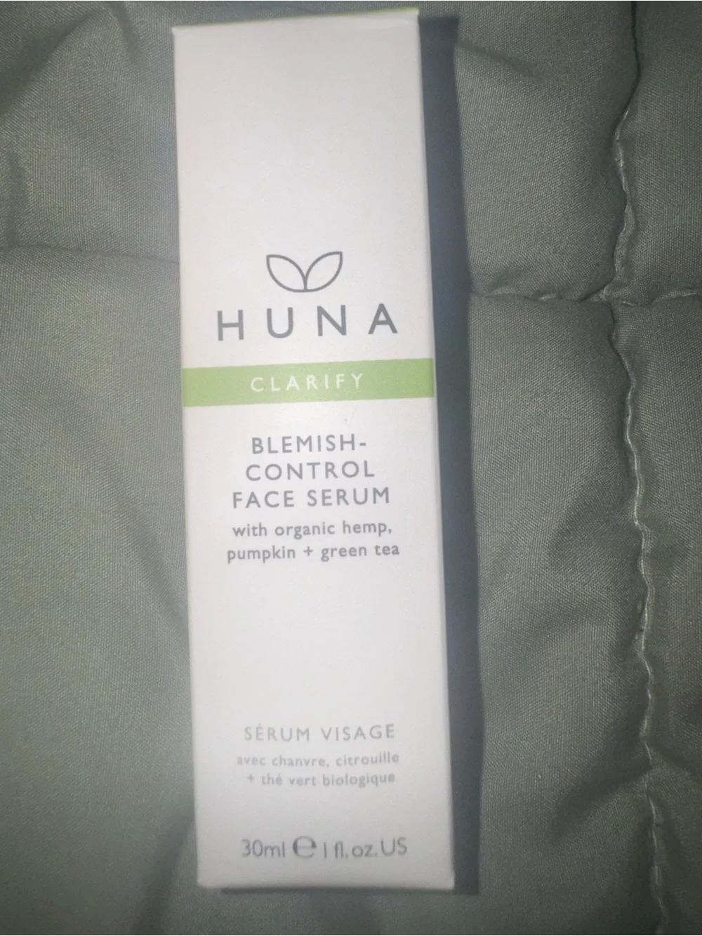 Huna Clarify Blemish-Control Face Serum – White/Green